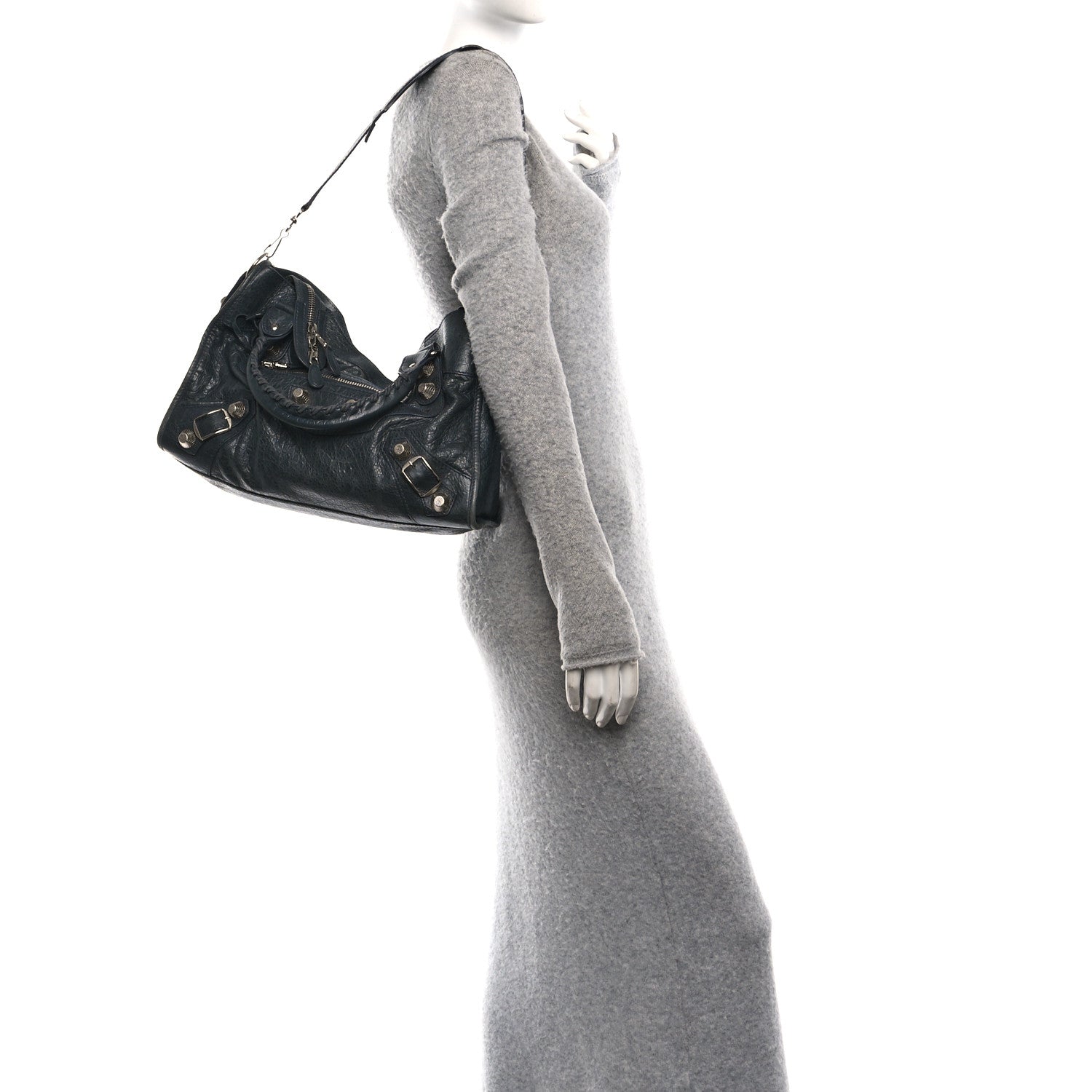 Agneau Giant 21 Silver Hardware City Anthracite