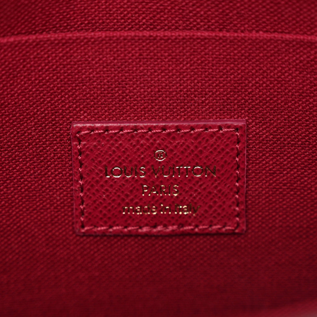 Monogram Pochette Felicie Chain Wallet Fuchsia