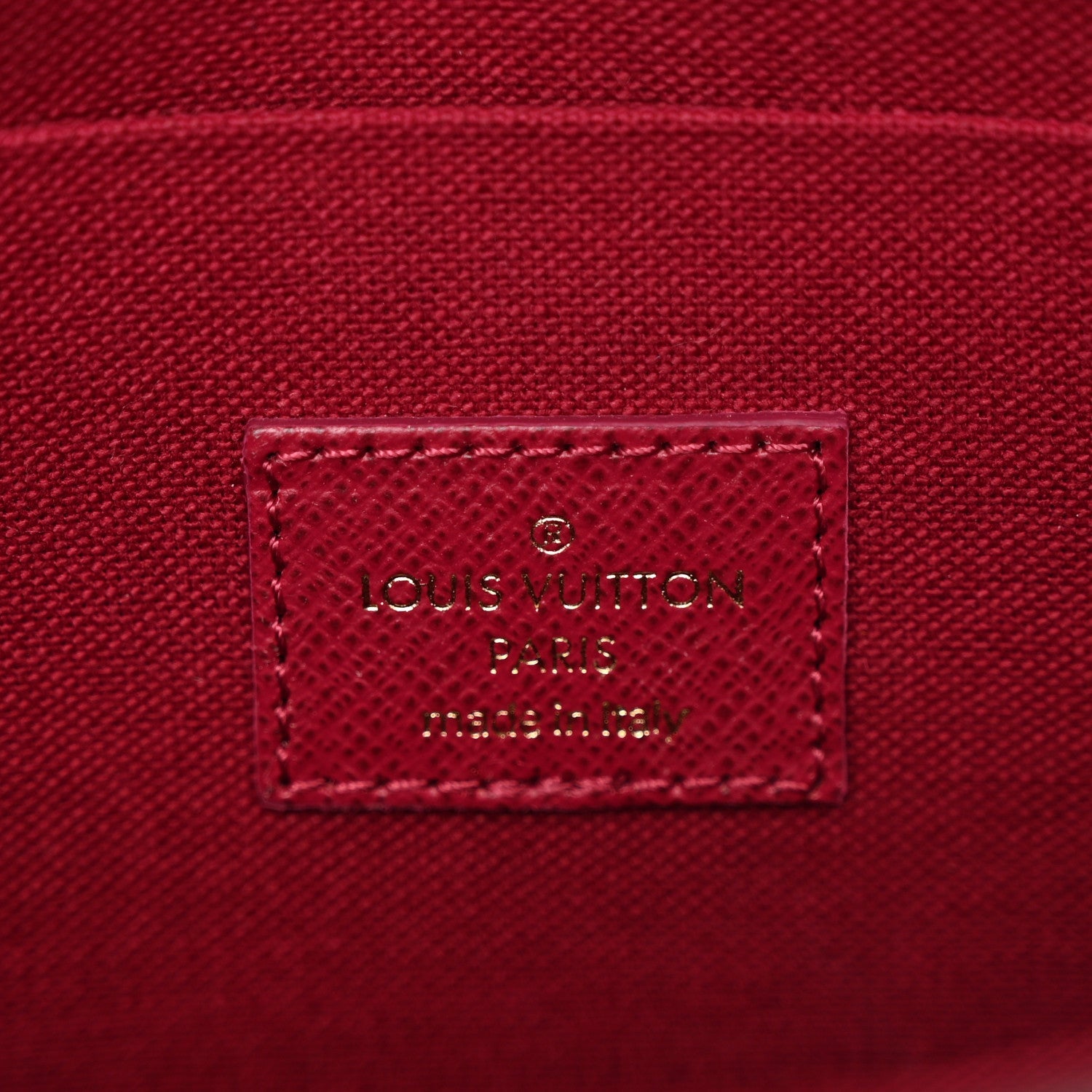 Monogram Pochette Felicie Chain Wallet Fuchsia
