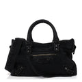 Washed Denim Classic Hardware Small Le City Black