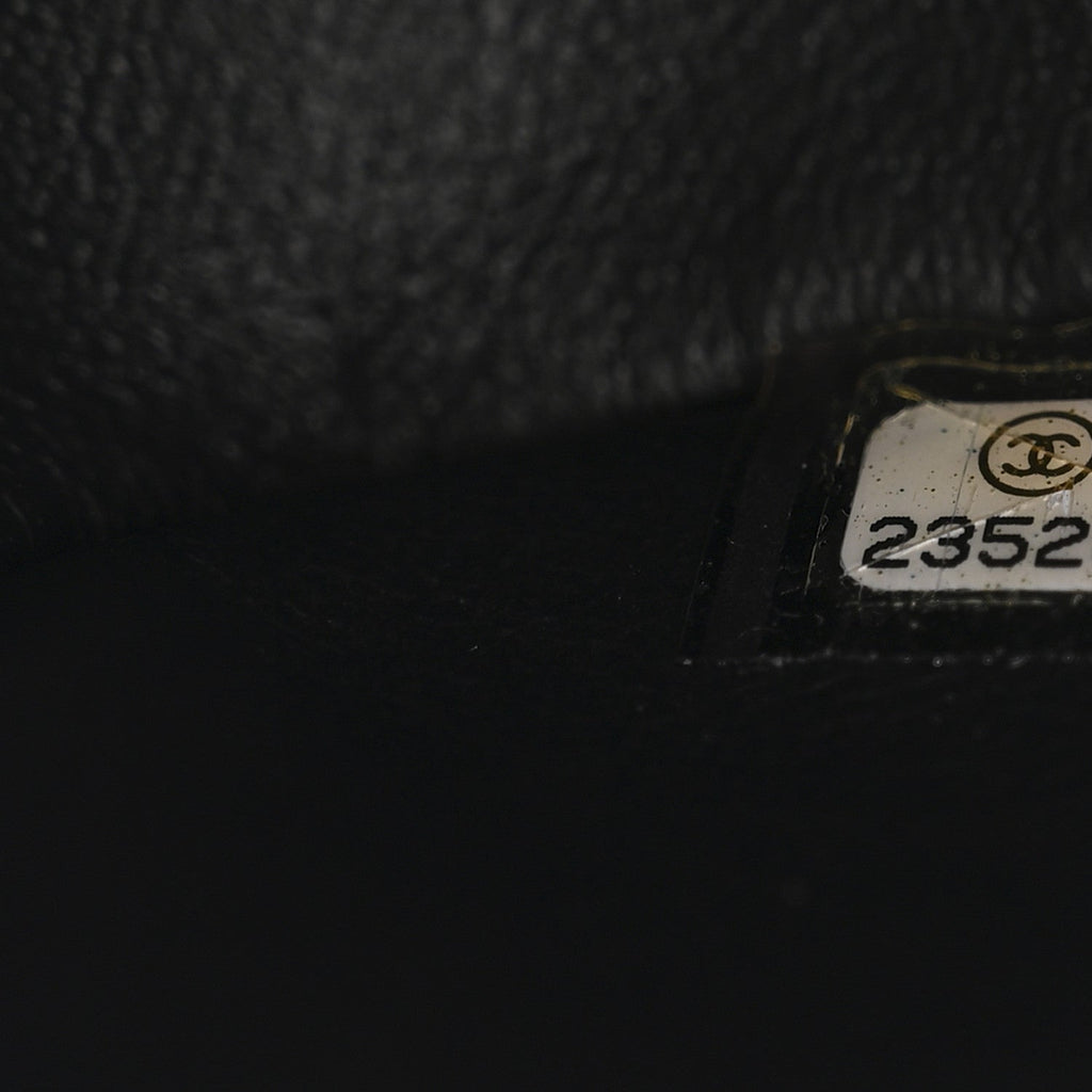 Lambskin Quilted Extra Mini V For Victory Flap Black