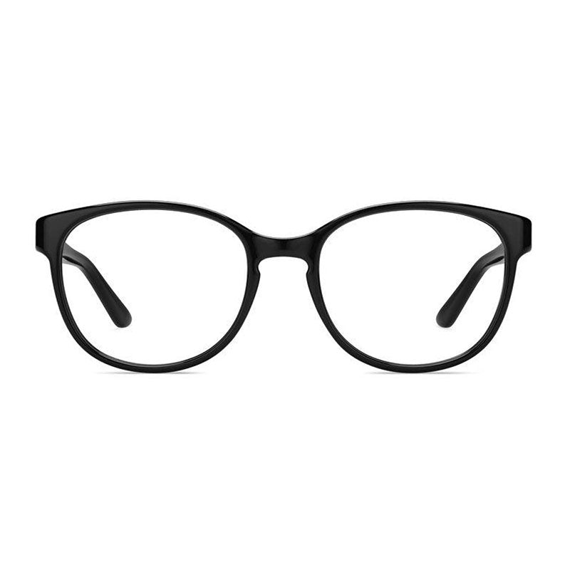 Jimmy Choo Eyeglasses Oval Full Rim, Black Frame and Clear Demo Lenses Lens JC240080700