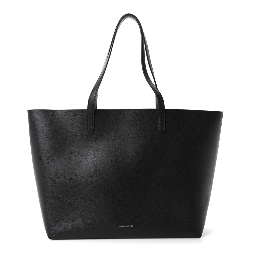 Saffiano Large Shopping Tote Black