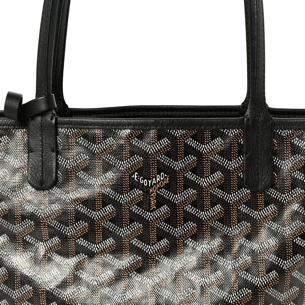 Goyardine Reversible Mini Anjou Black