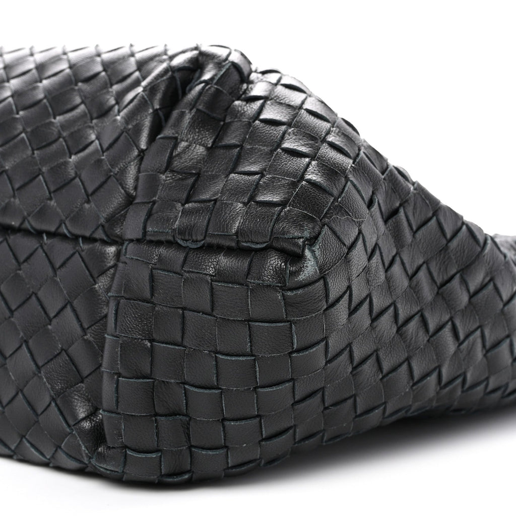 Nappa Intrecciato Medium Roma Tote Black