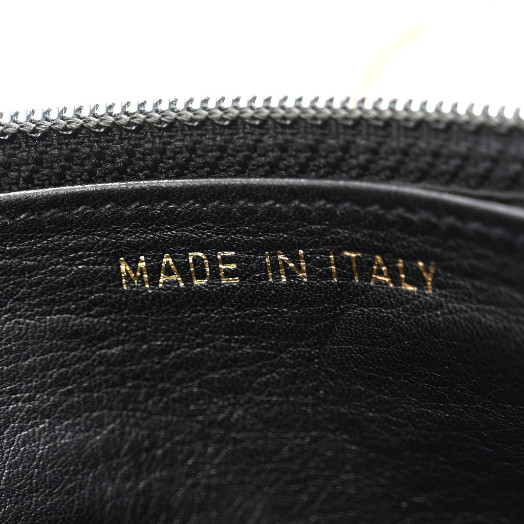 Lambskin Timeless CC Wallet On Chain WOC Black