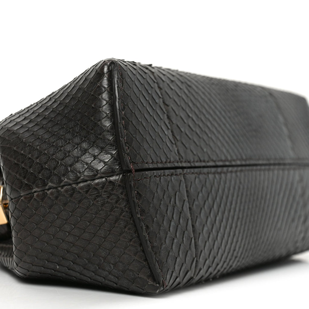 Snakeskin Small Fendi First Brown