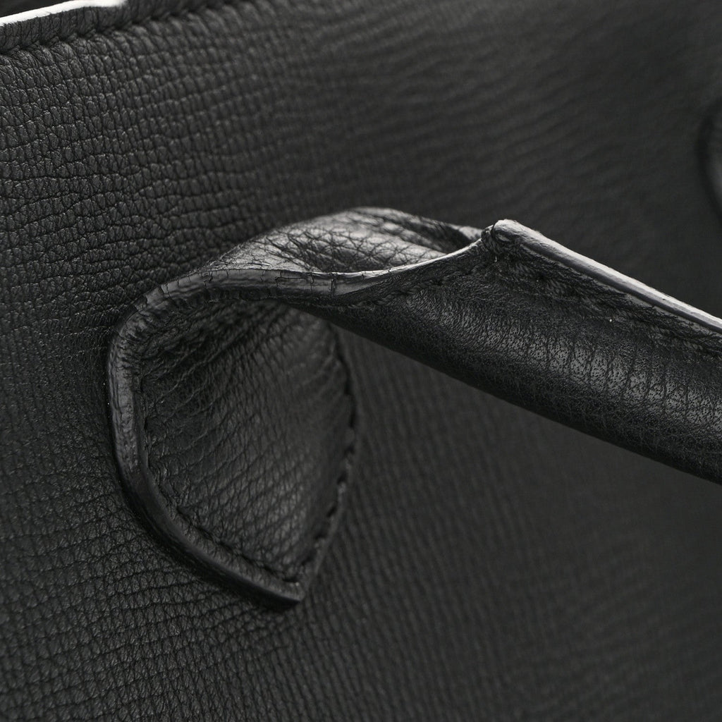 Grainy Calfskin House Check Large Banner Tote Black