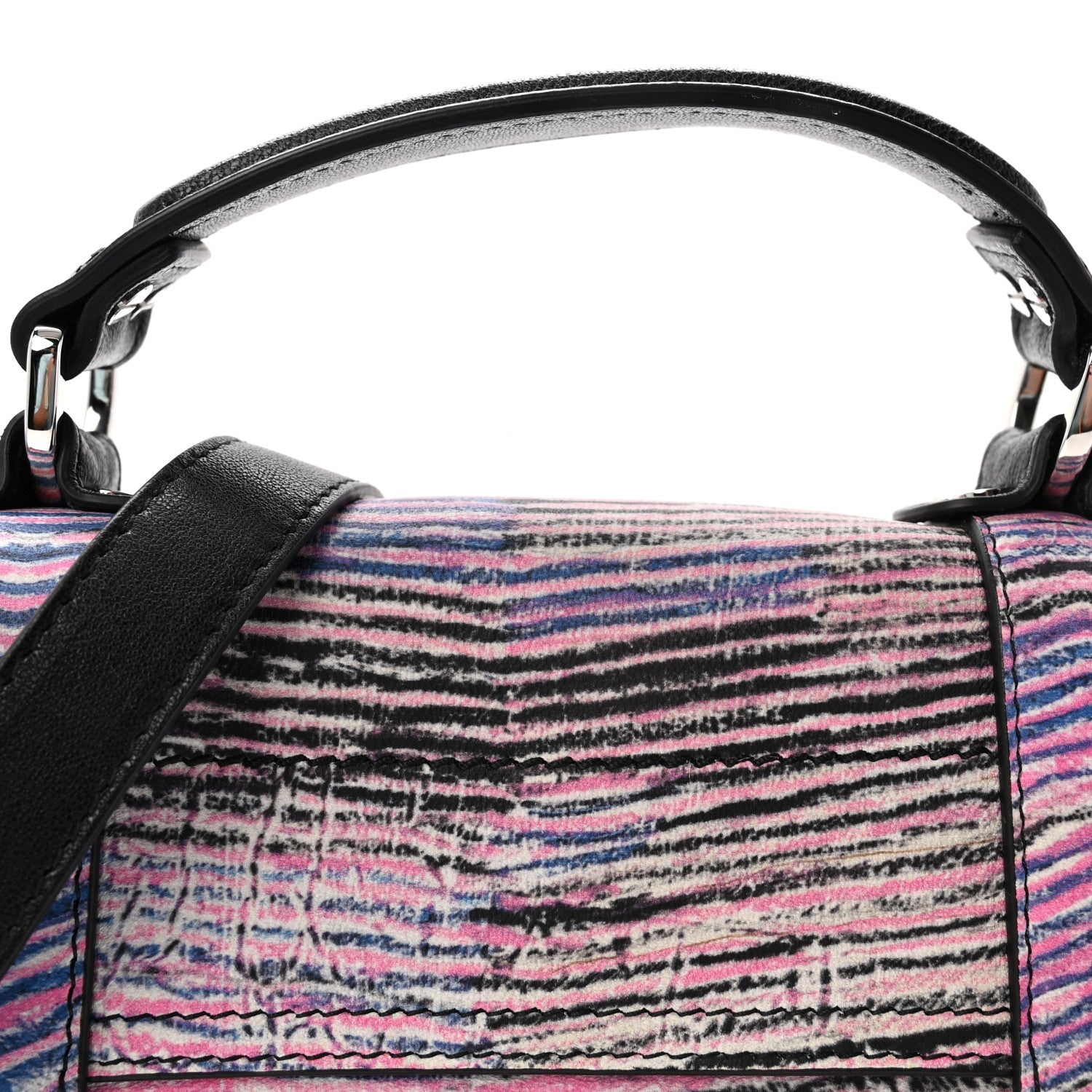 X HARMONY KORINE Calfskin Tiny PS1 Satchel Multicolor