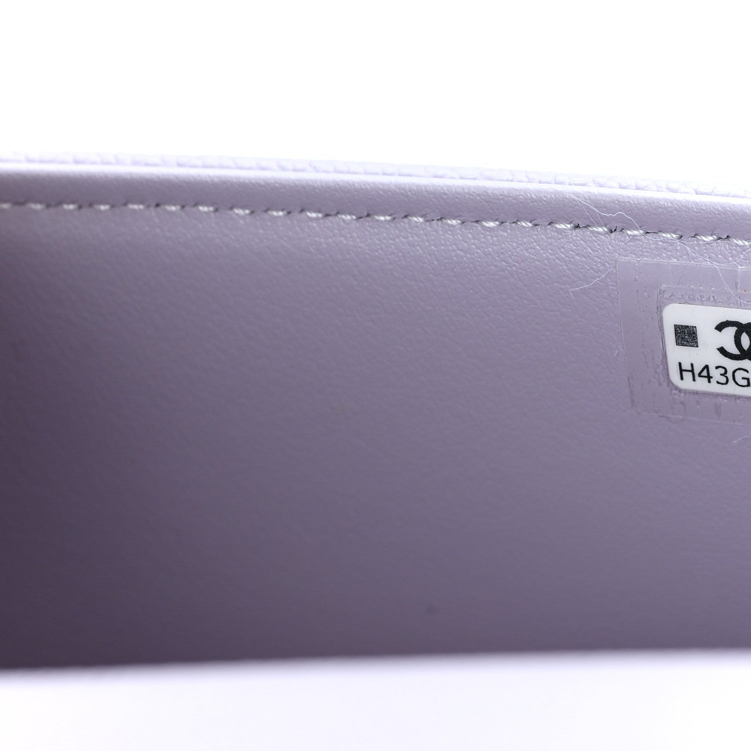 Shiny Caviar Mini Preppy Coco Shoulder Bag Purple