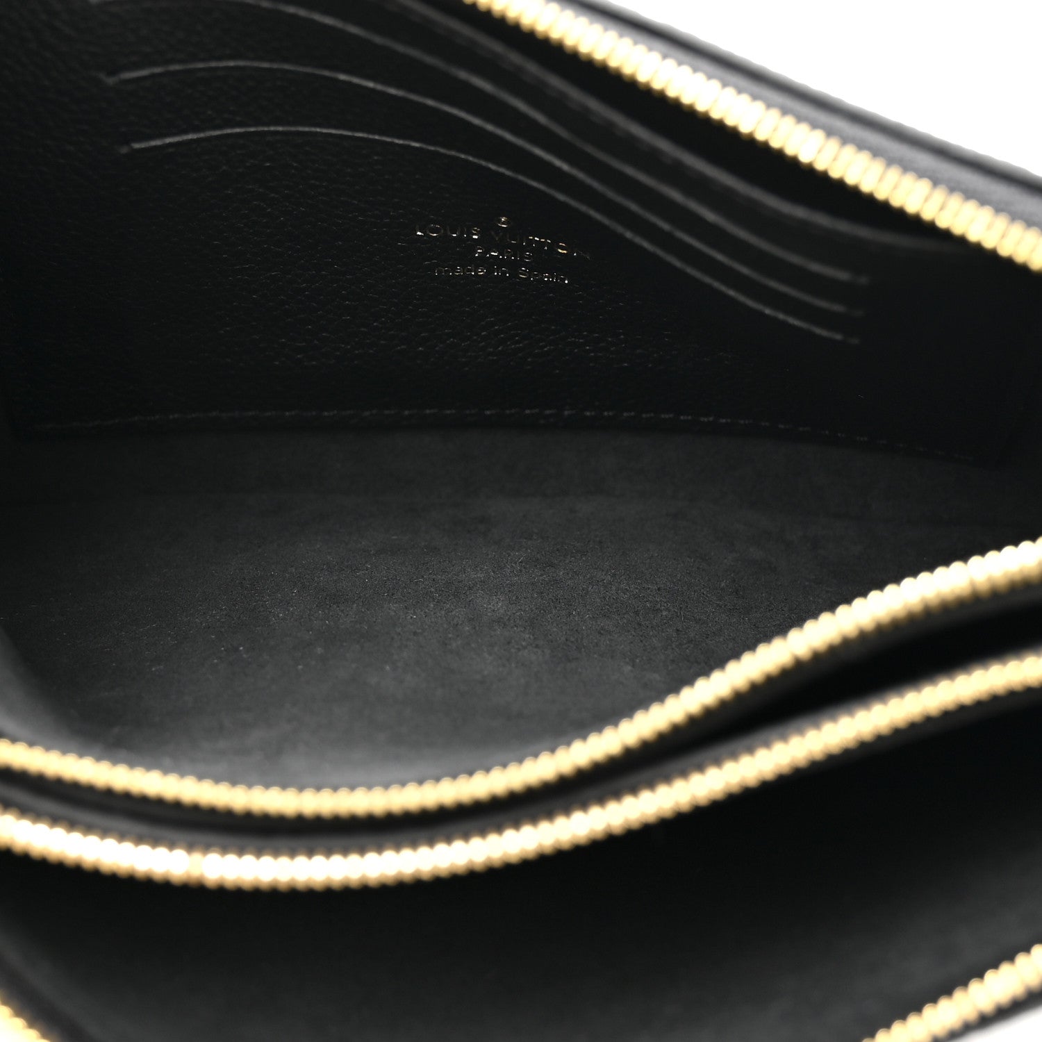 Empreinte Double Zip Pochette Black