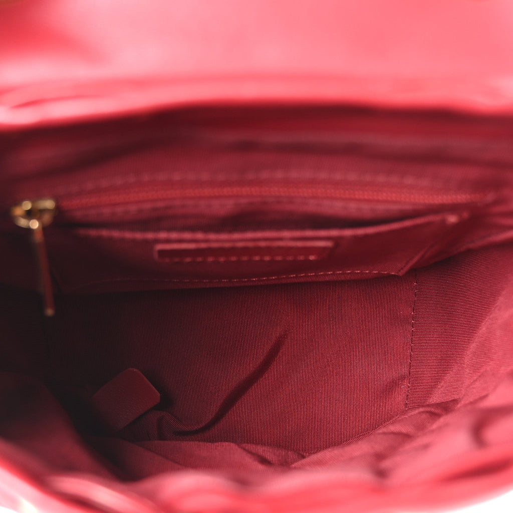 Lambskin Quilted Mini Urban Spirit Backpack Red