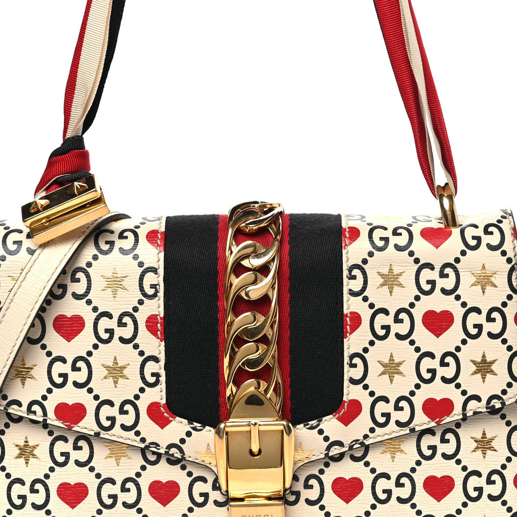 Calfskin Valentine's Day Exclusive Small Sylvie Top Handle Bag Ivory