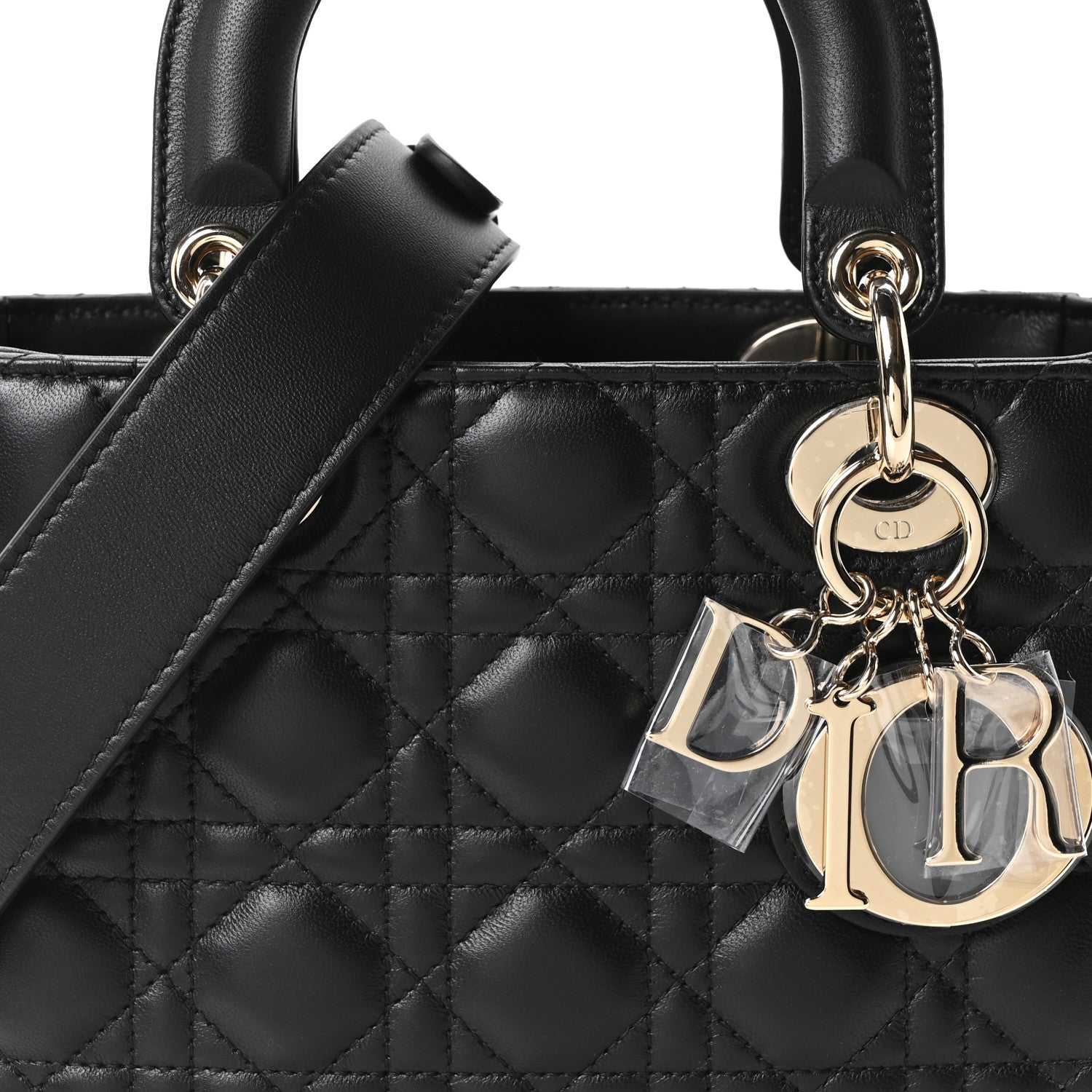 Lambskin Cannage Small My ABCDior Lady Dior Black