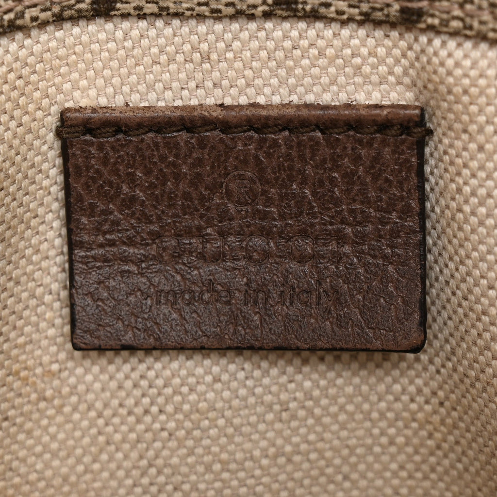 GG Supreme Monogram Neo Vintage Web Belt Bag Brown