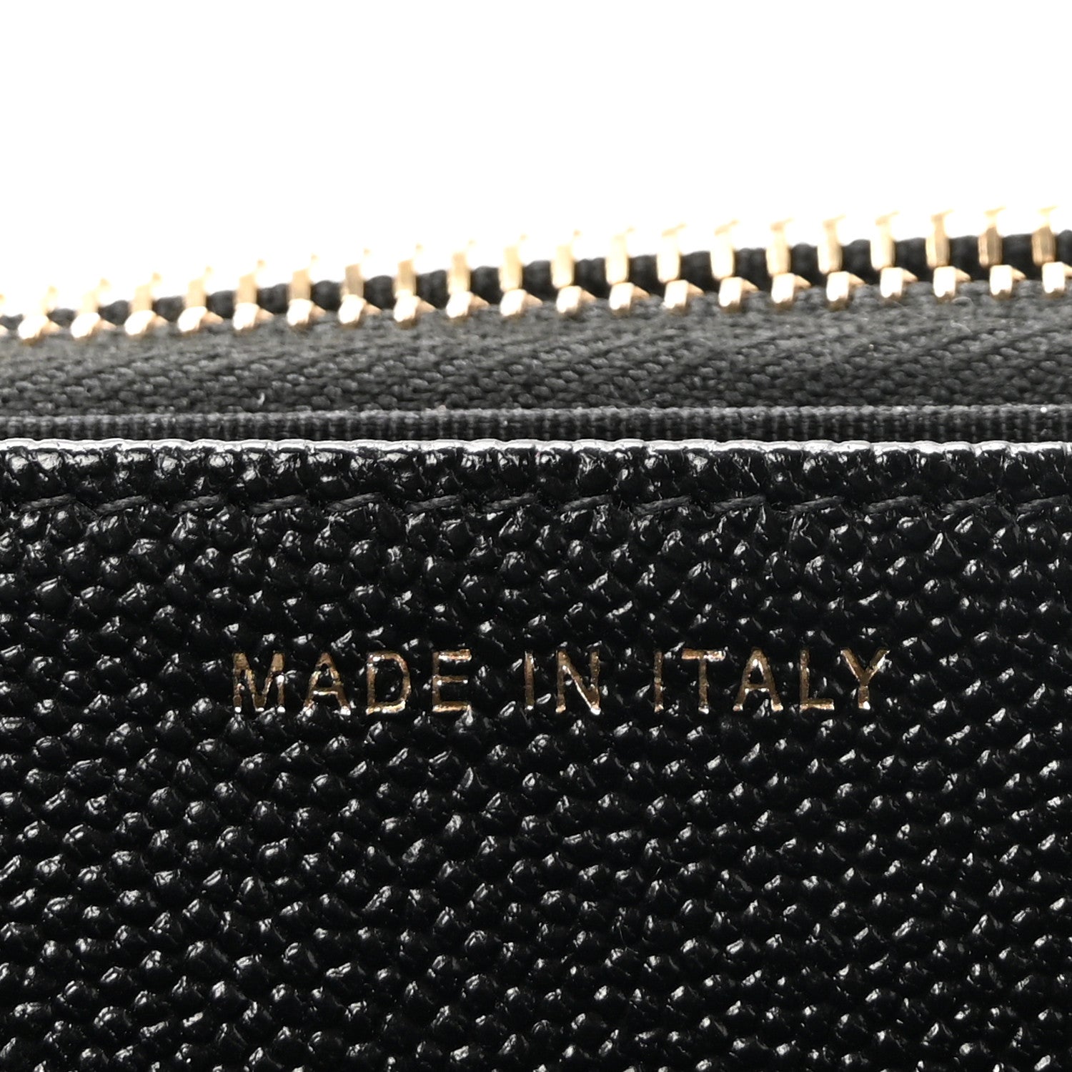 Caviar Quilted Golden Class Wallet On Chain WOC Black