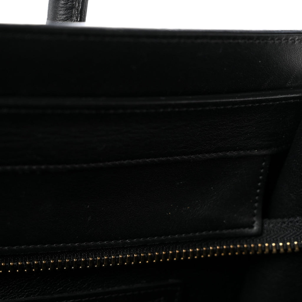 Smooth Calfskin Mini Luggage Black