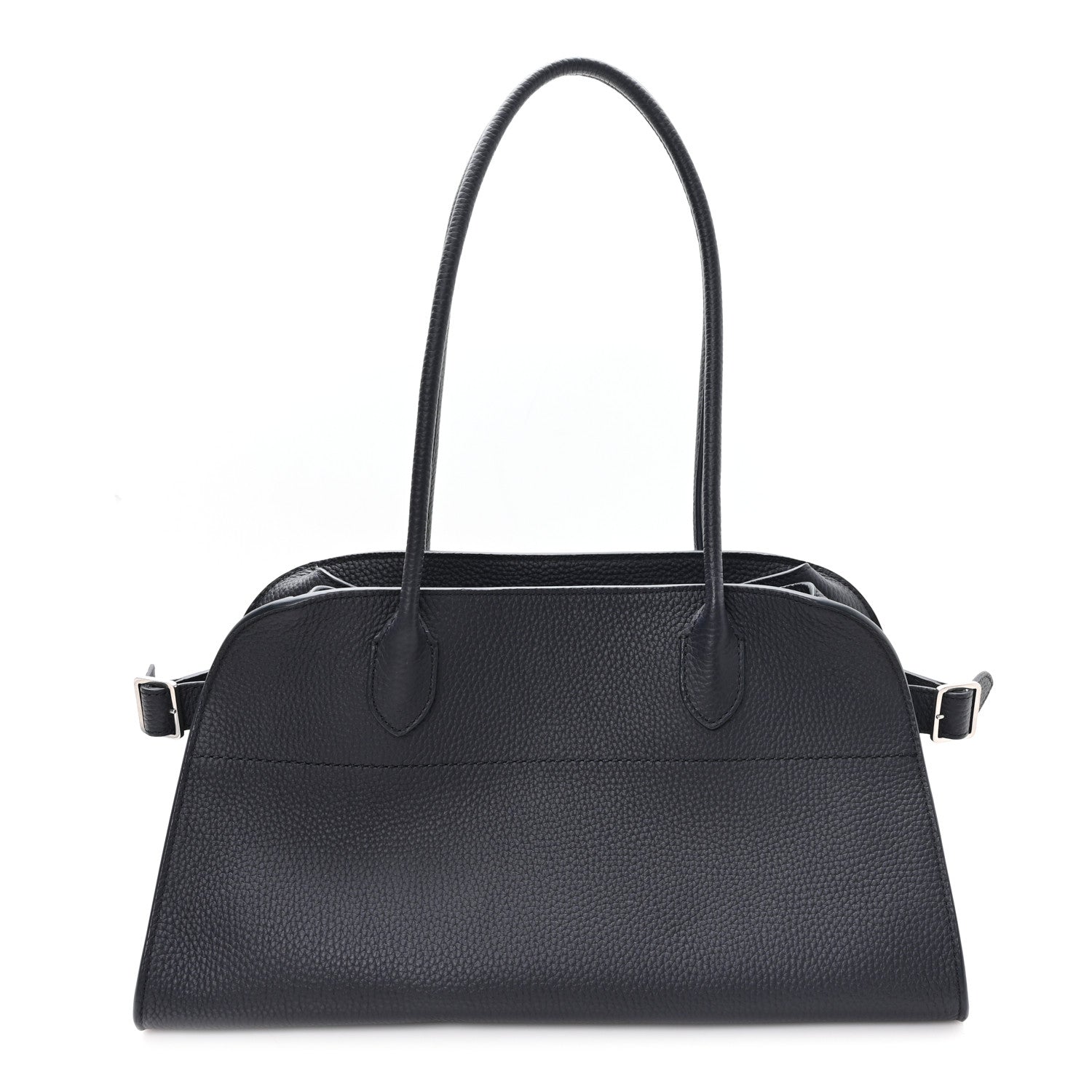 Matte Grained Calfskin Margaux Shoulder 12 Marine