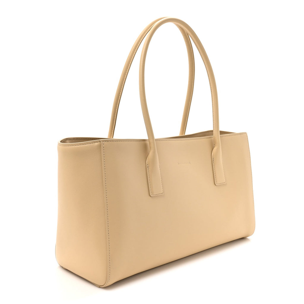 Calfskin Archetype Small Shopping Tote Beige