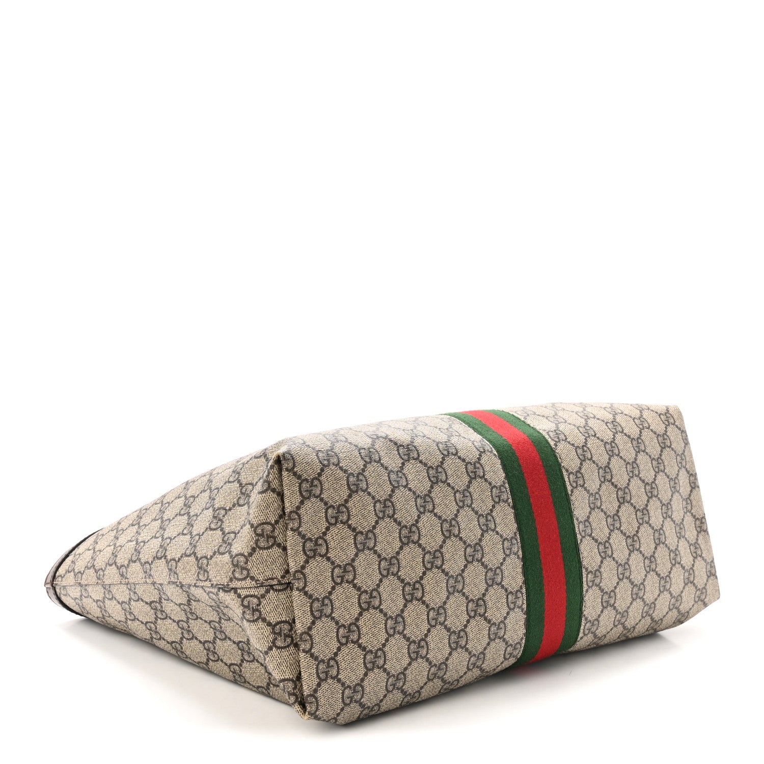 GG Supreme Monogram Medium Ophidia Shopping Tote Brown
