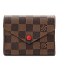 Damier Ebene Victorine Wallet Red