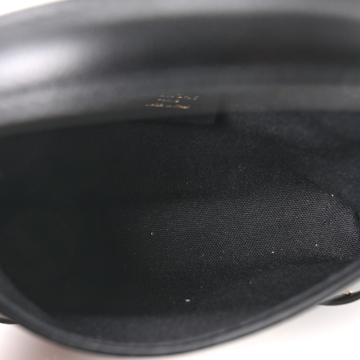 Tumbled Calfskin Nano Voyou Bag Black