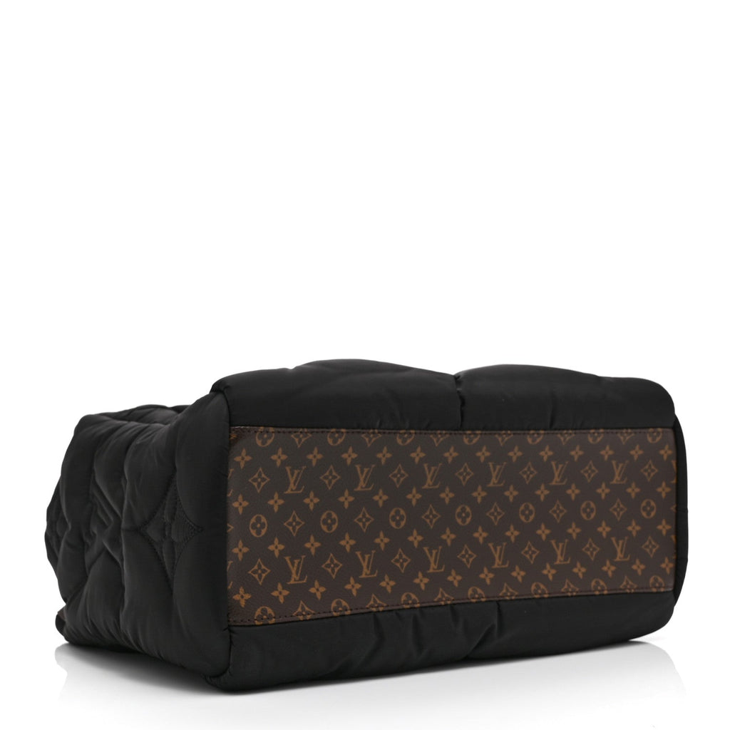 Econyl Monogram Pillow Giant Onthego MM Black