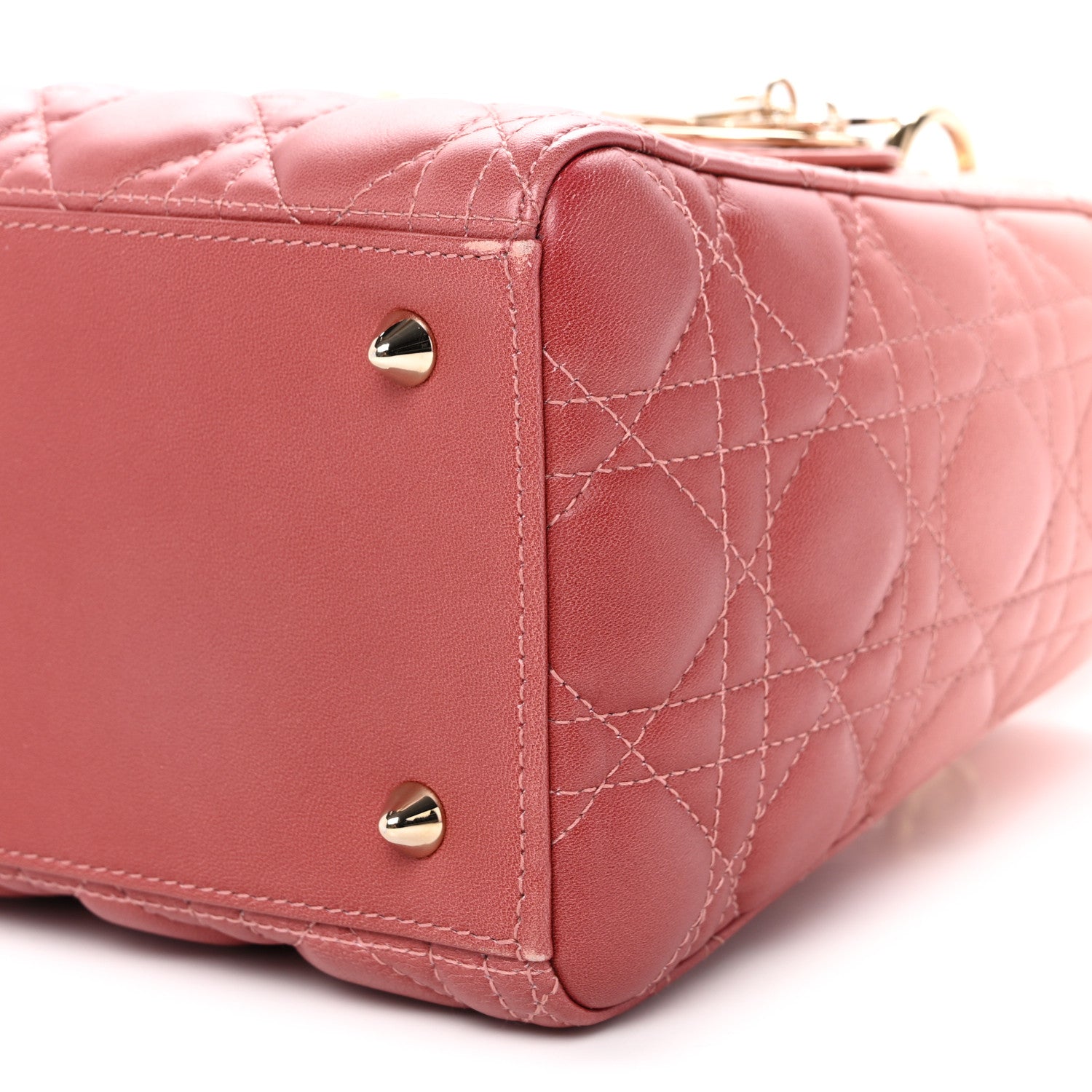 Lambskin Cannage Gradient Medium Lady Dior Pink