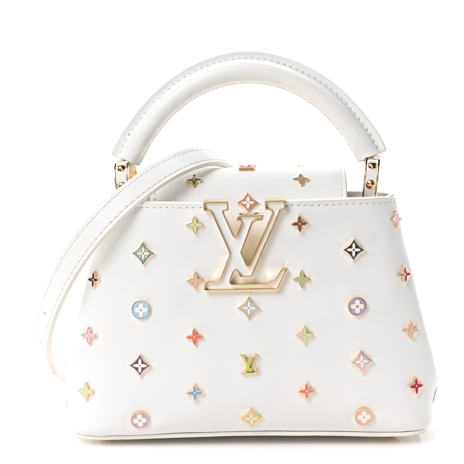 LV X TM Cowhide Mini Capucines Multicolor