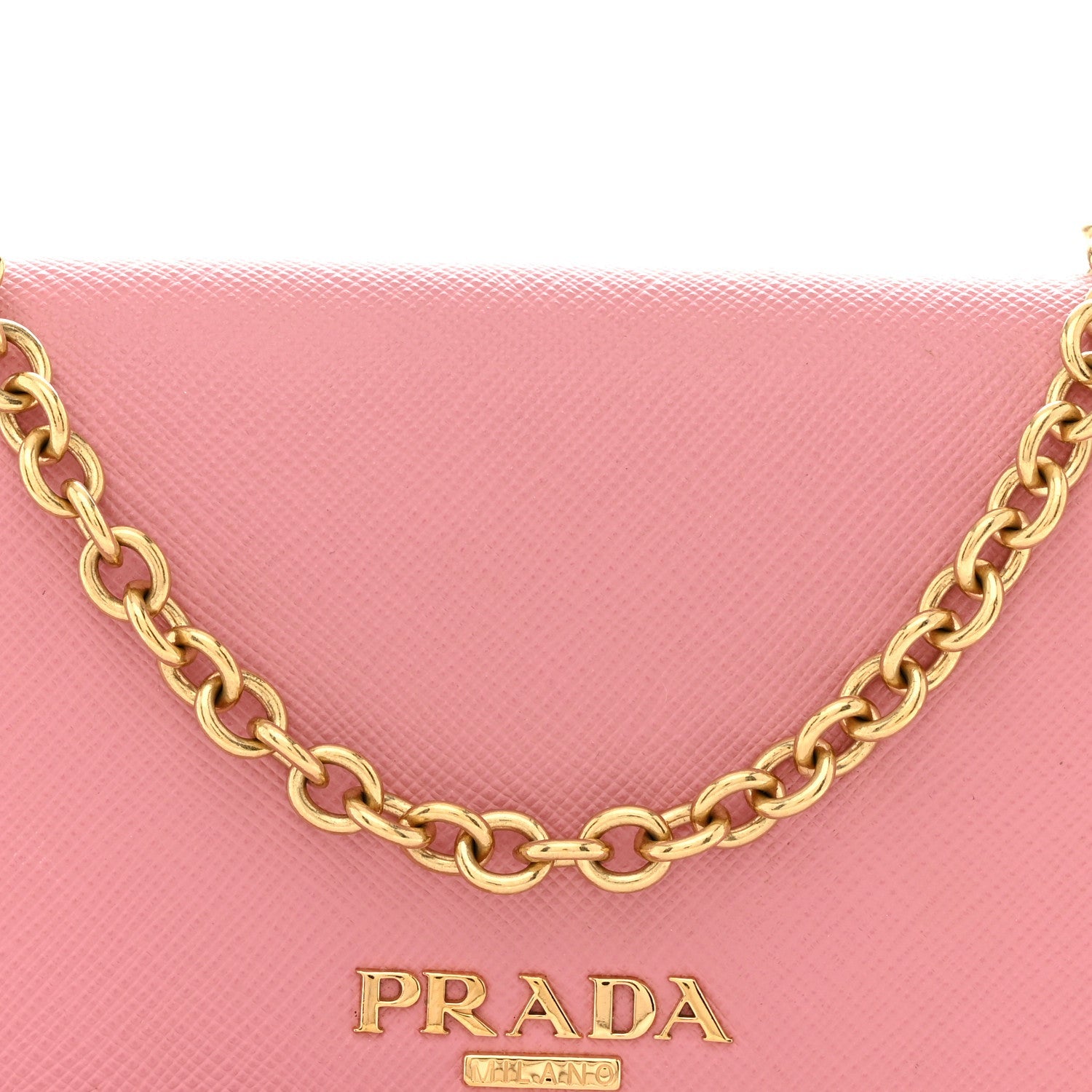 Saffiano Metal Mini Flap Crossbody Wristlet Bag Petalo
