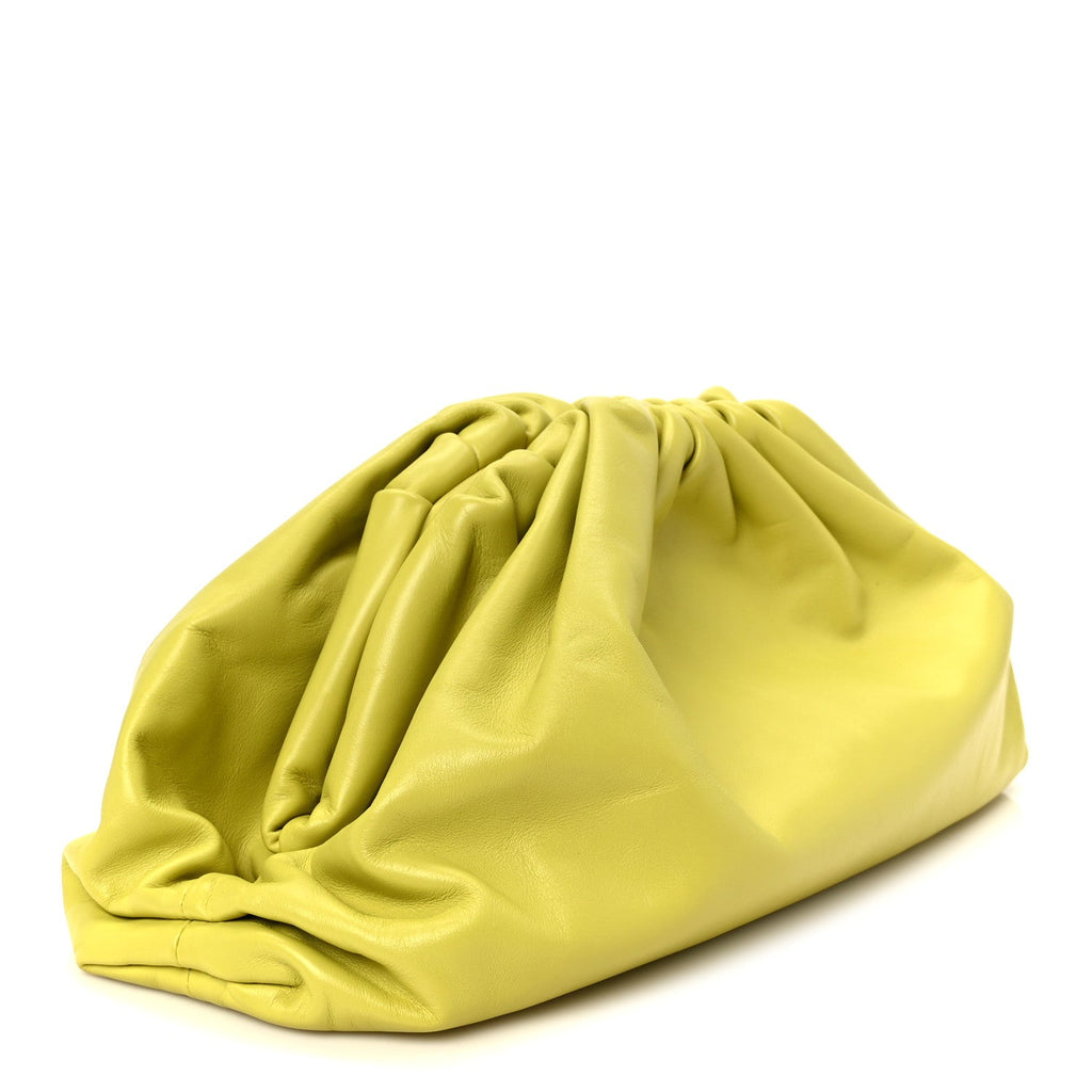 Smooth Butter Calf The Pouch Oversized Clutch Kiwi