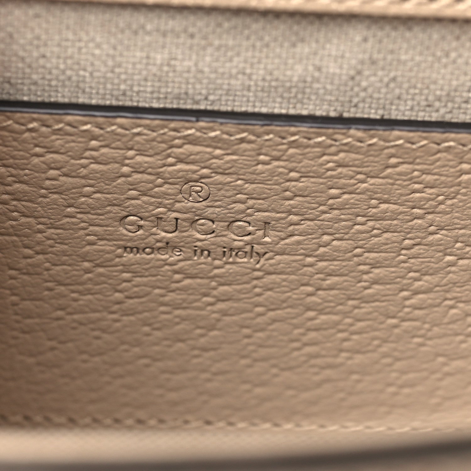 GG Supreme Monogram Textured Dollar Calfskin Web Mini Ophidia Padlock Top Handle Chain Shoulder Bag Beige Mystic White Oatmeal