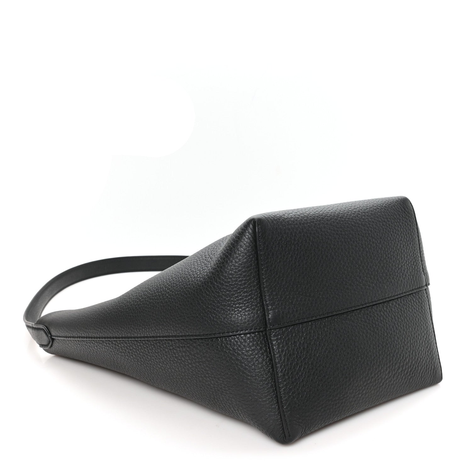 Grained Calfskin Medium N/S Park Tote Black
