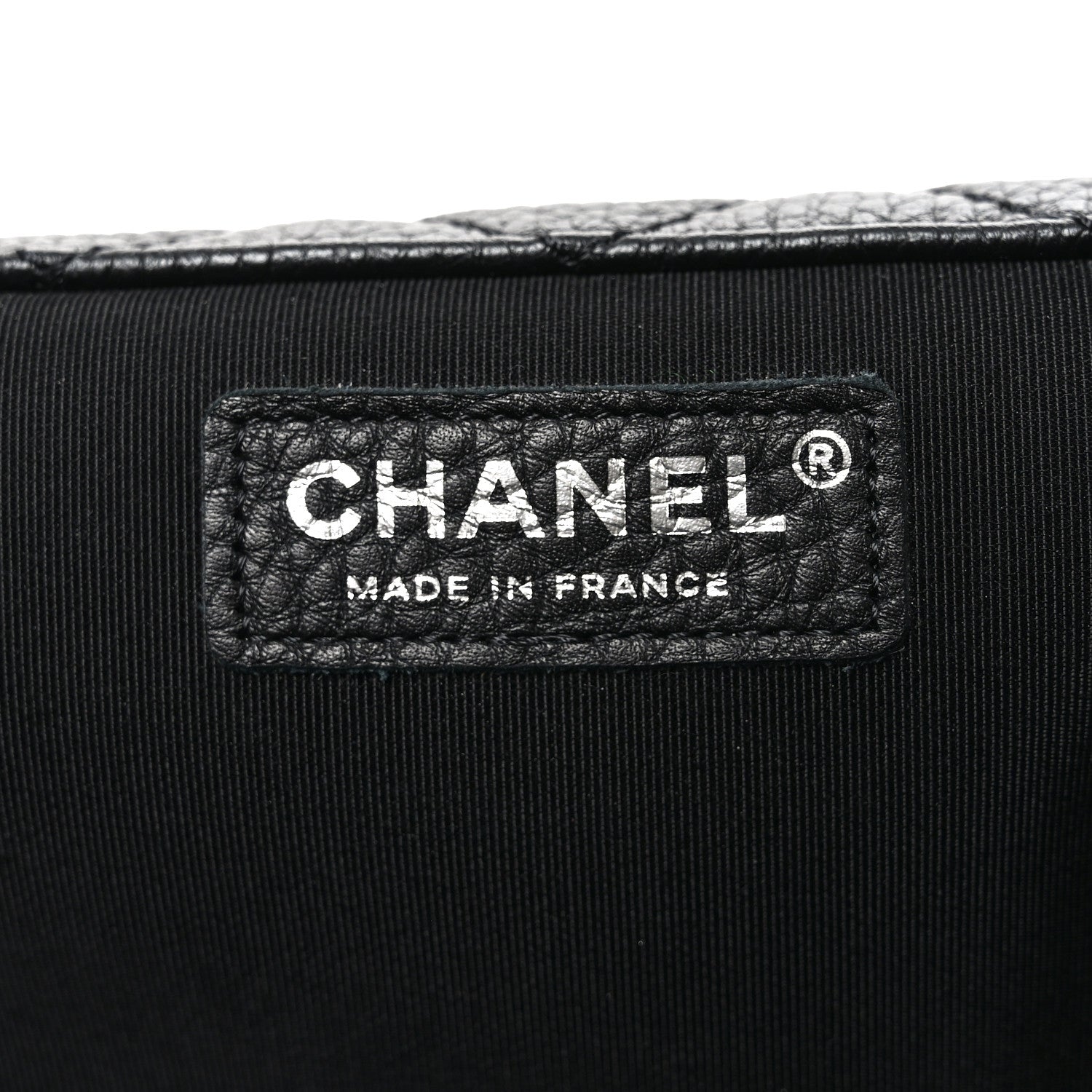 Grained Calfskin Quilted XXL Travel Flap Bag Black