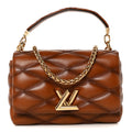 Lambskin Malletage Top Handle GO-14 MM Tan