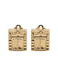 Chanel Gold Plated Classic Earrings 02P