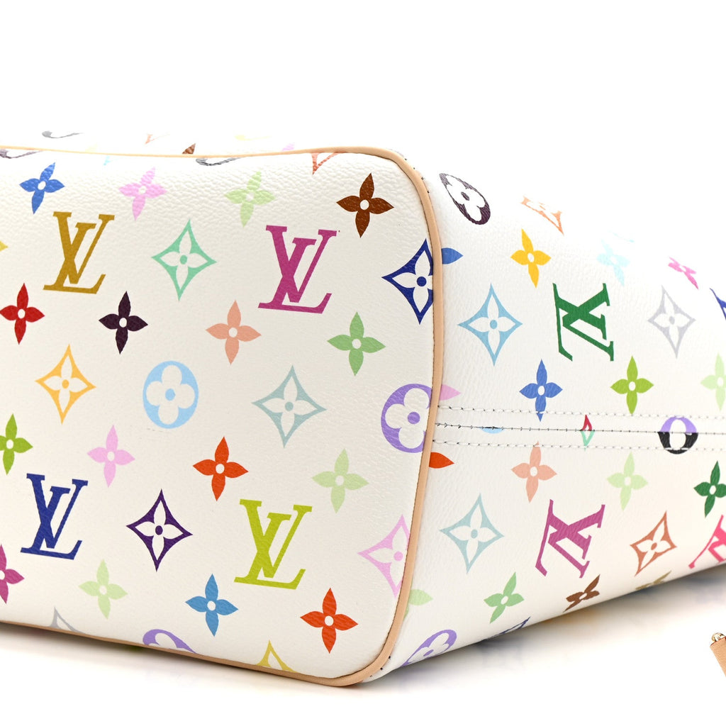 LV X TM Monogram Multicolor Neverfull MM White