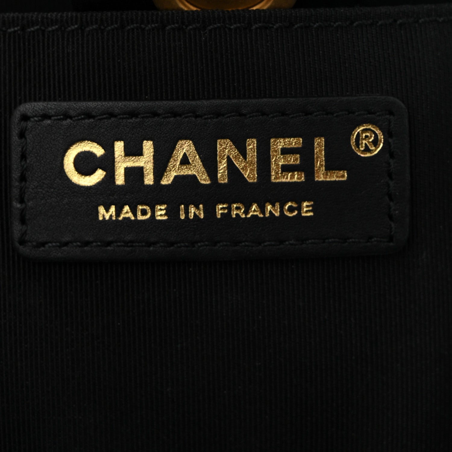 Calfskin Quilted CC Small Once Upon A Time Tote Black