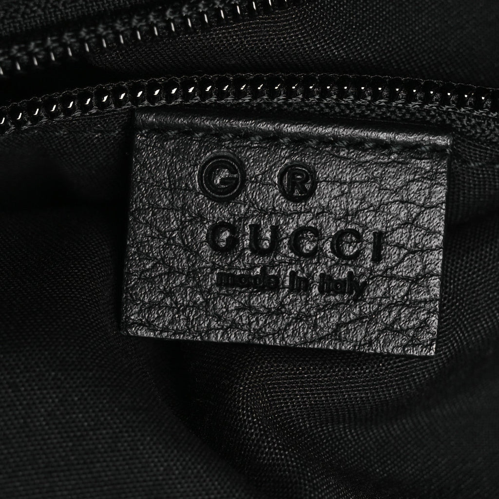 Denim Monogram Medium Backpack Black
