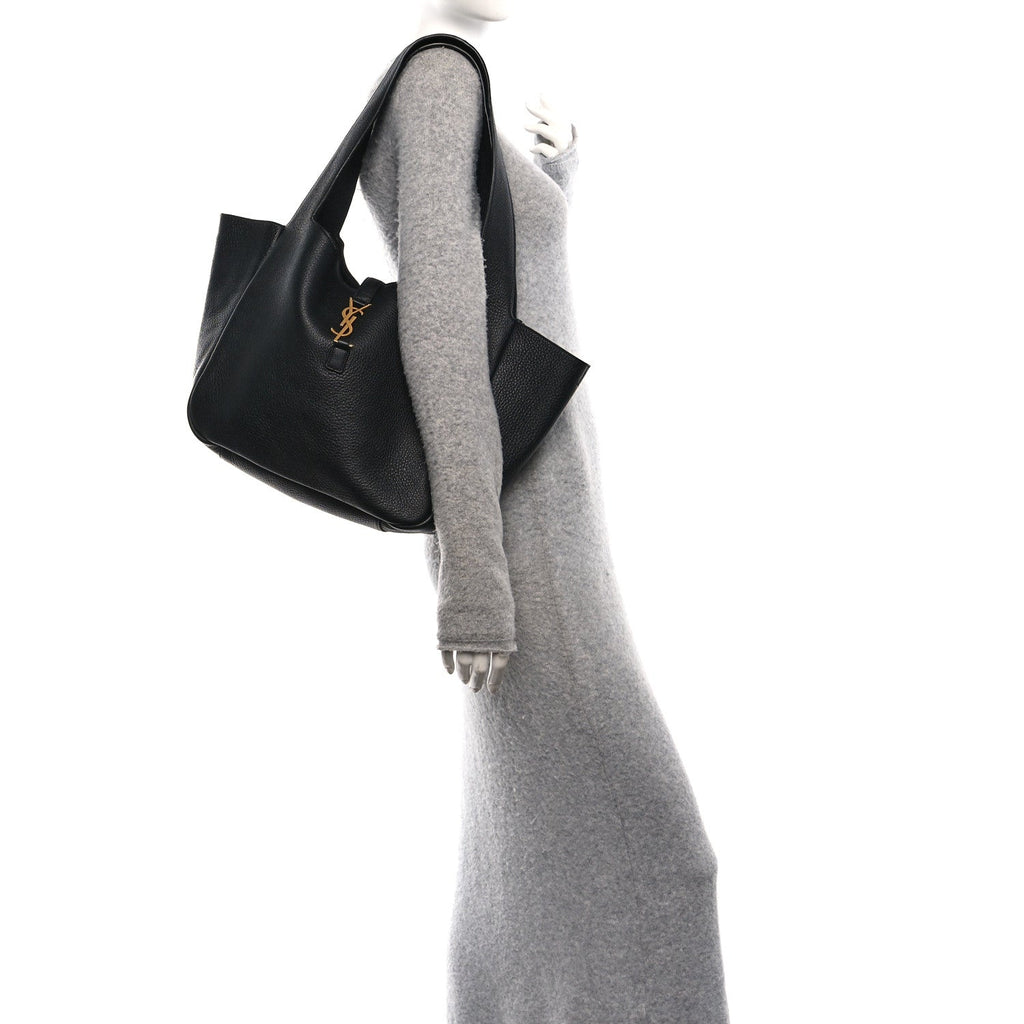 Grained Deerskin Bea Tote Black