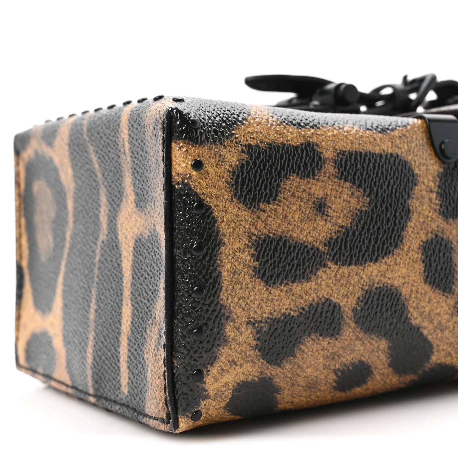 Monogram Wild Animal Print Camera Box Black
