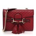Soft Microguccissima Mini Emily Chain Shoulder Bag Rosso