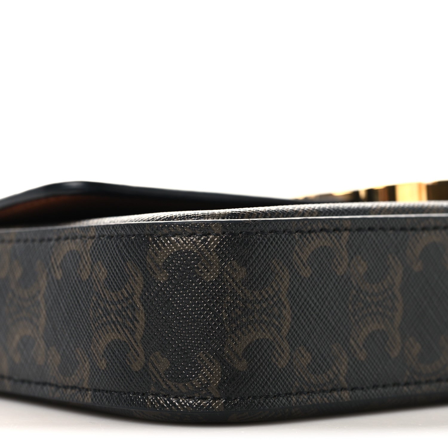 Triomphe Canvas Chain Shoulder Bag Tan