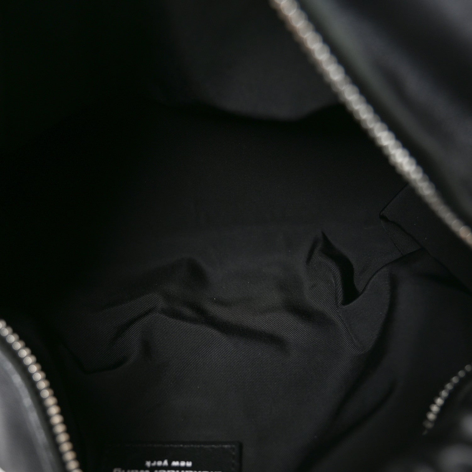 Lambskin Mini Scrunchie Bag Black