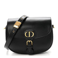 Box Calfskin Medium Bobby Flap Black