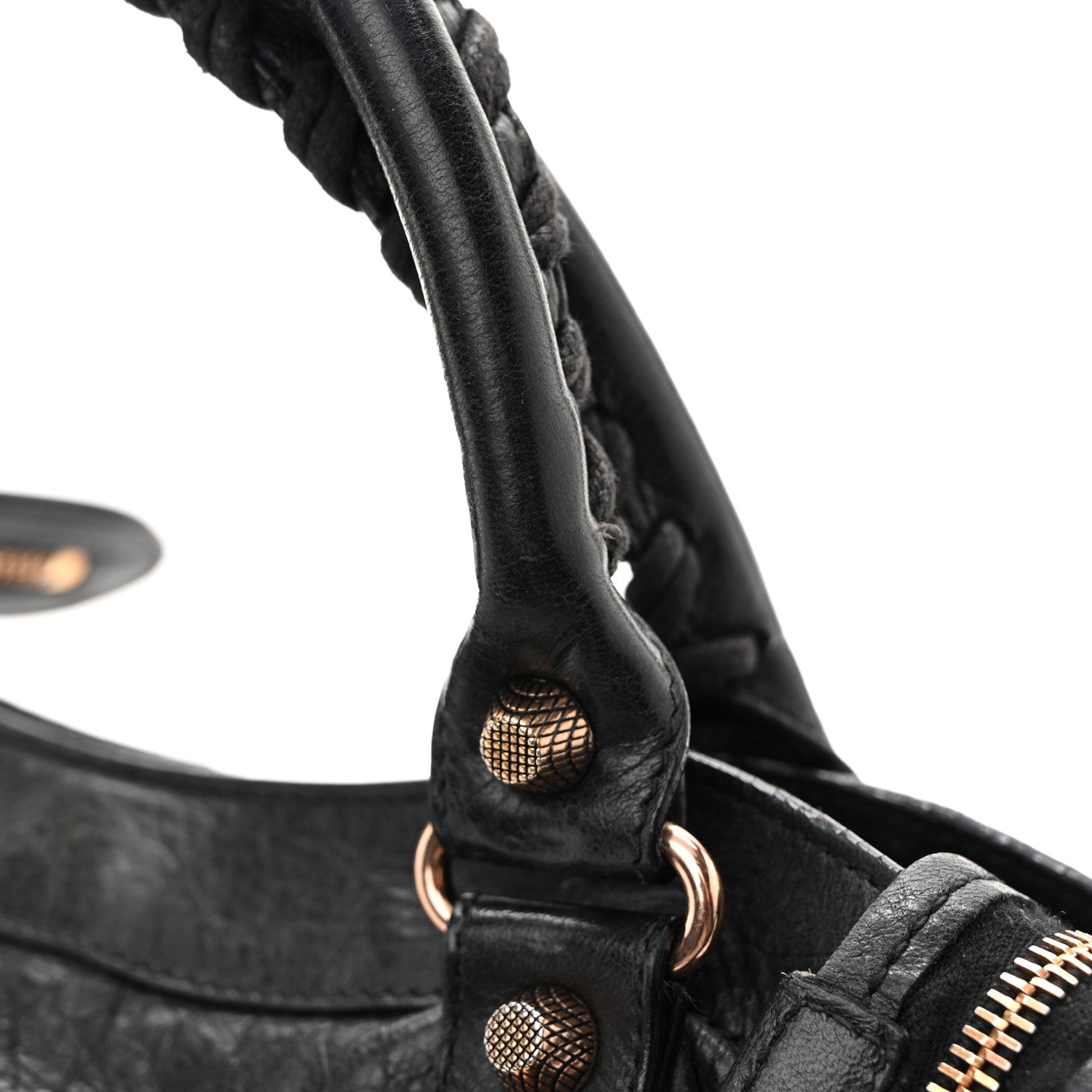 Agneau Giant 12 Rose Gold Hardware Town Black