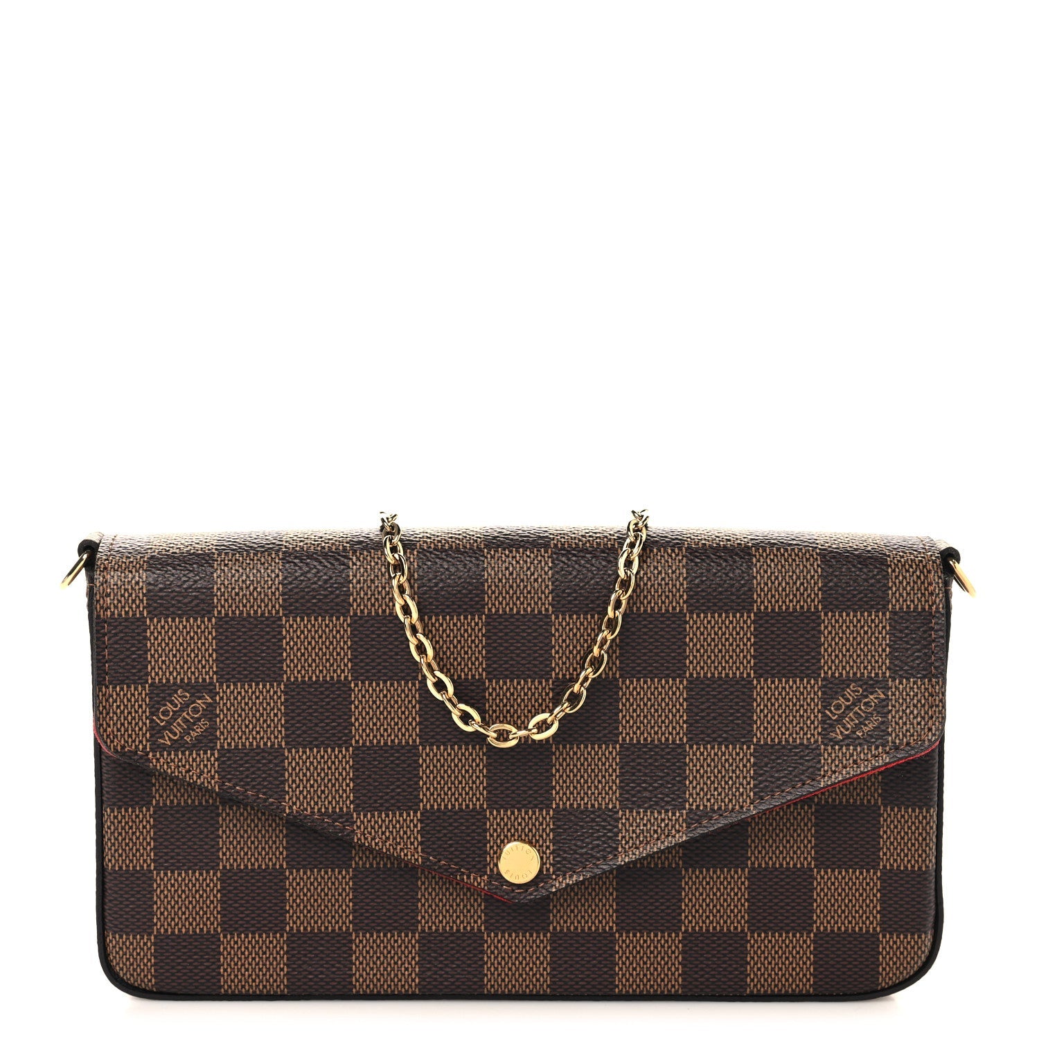 Damier Ebene Pochette Felicie Chain Wallet