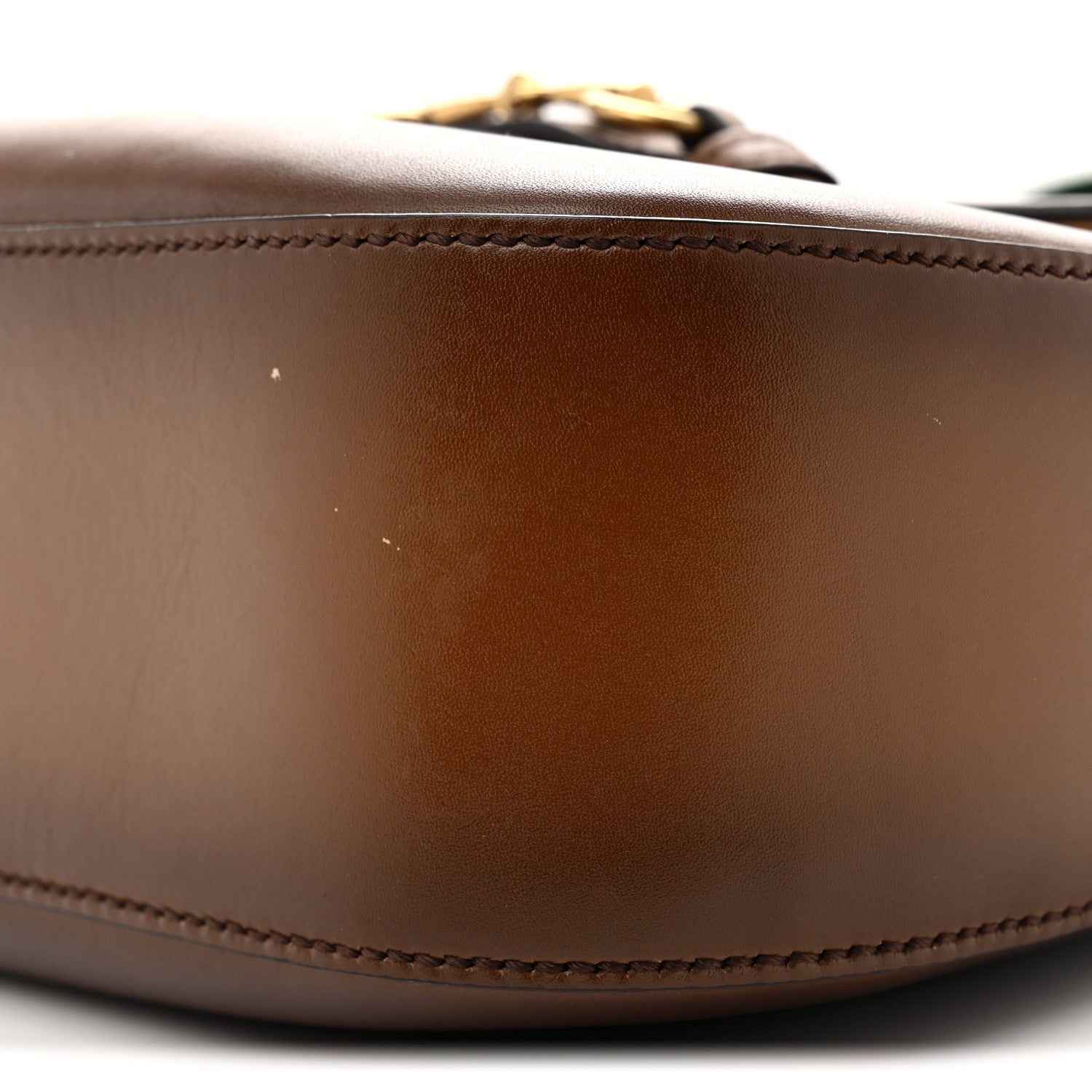 Calfskin Medium Lady Web Shoulder Bag Cuir