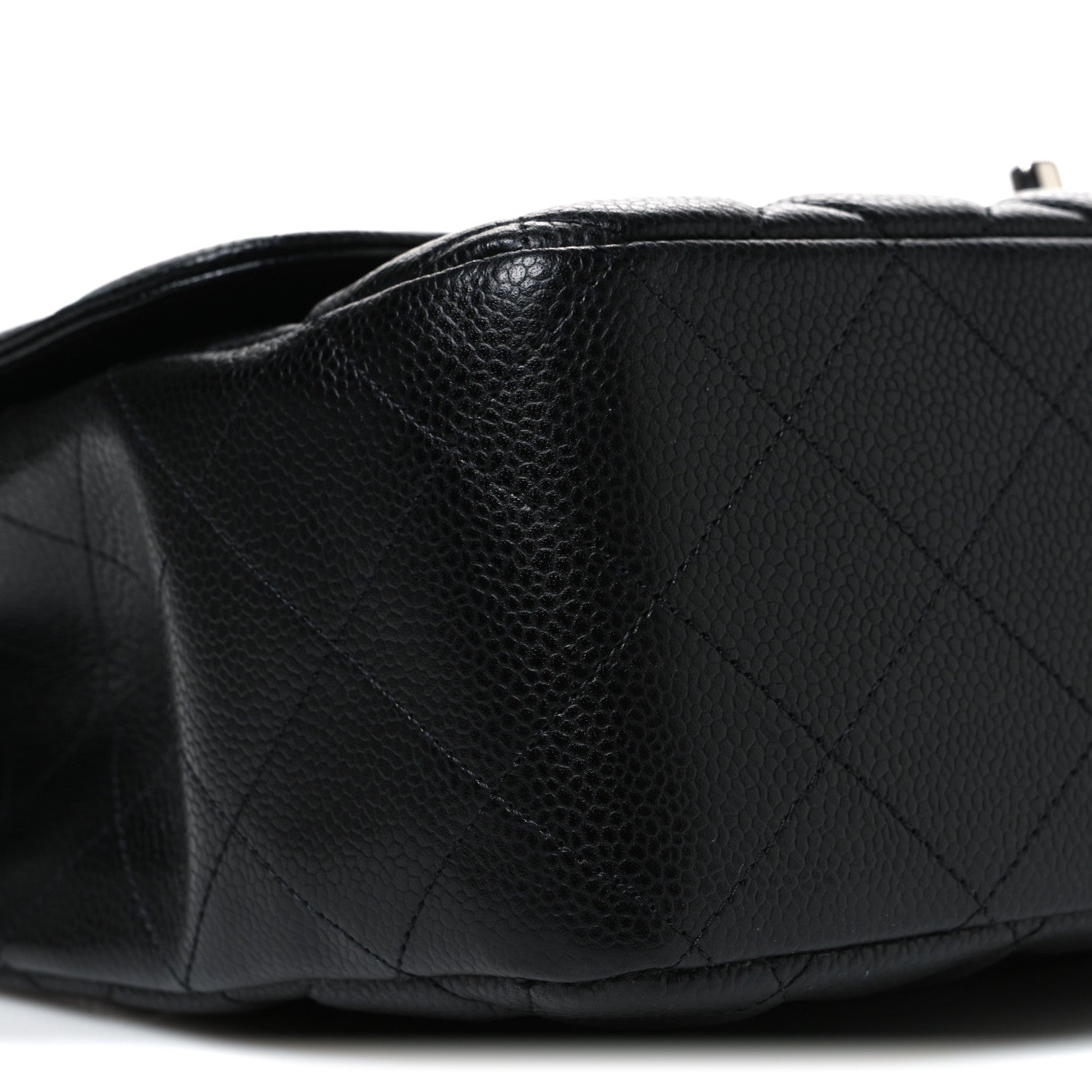 Caviar Quilted Jumbo Single Flap Black