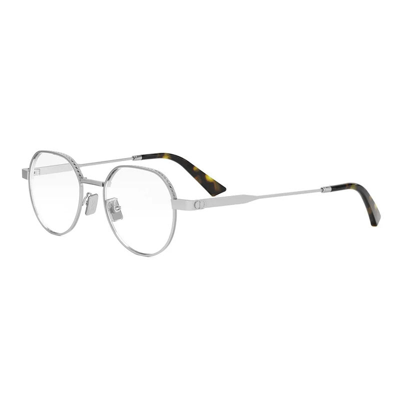 Dior Eyeglasses Square Full Rim, Silver Frame and Clear Demo Lens Lens NEODIOROR4FF000